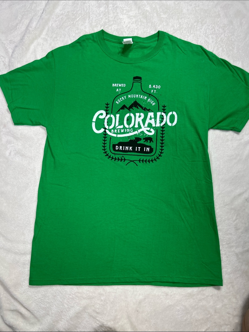 Fruit of the Loom Green Colorado Graphic Tee